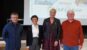 Alain Le Gall Président FFRandonnée, Madame Le Quer Vice Présidente du Département Morbihan Mme Le Barillec et Mr Royant du Département