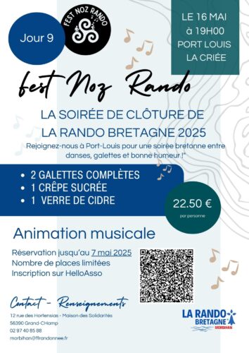 Affiche soirée Randonneurs à al rando Bretagne